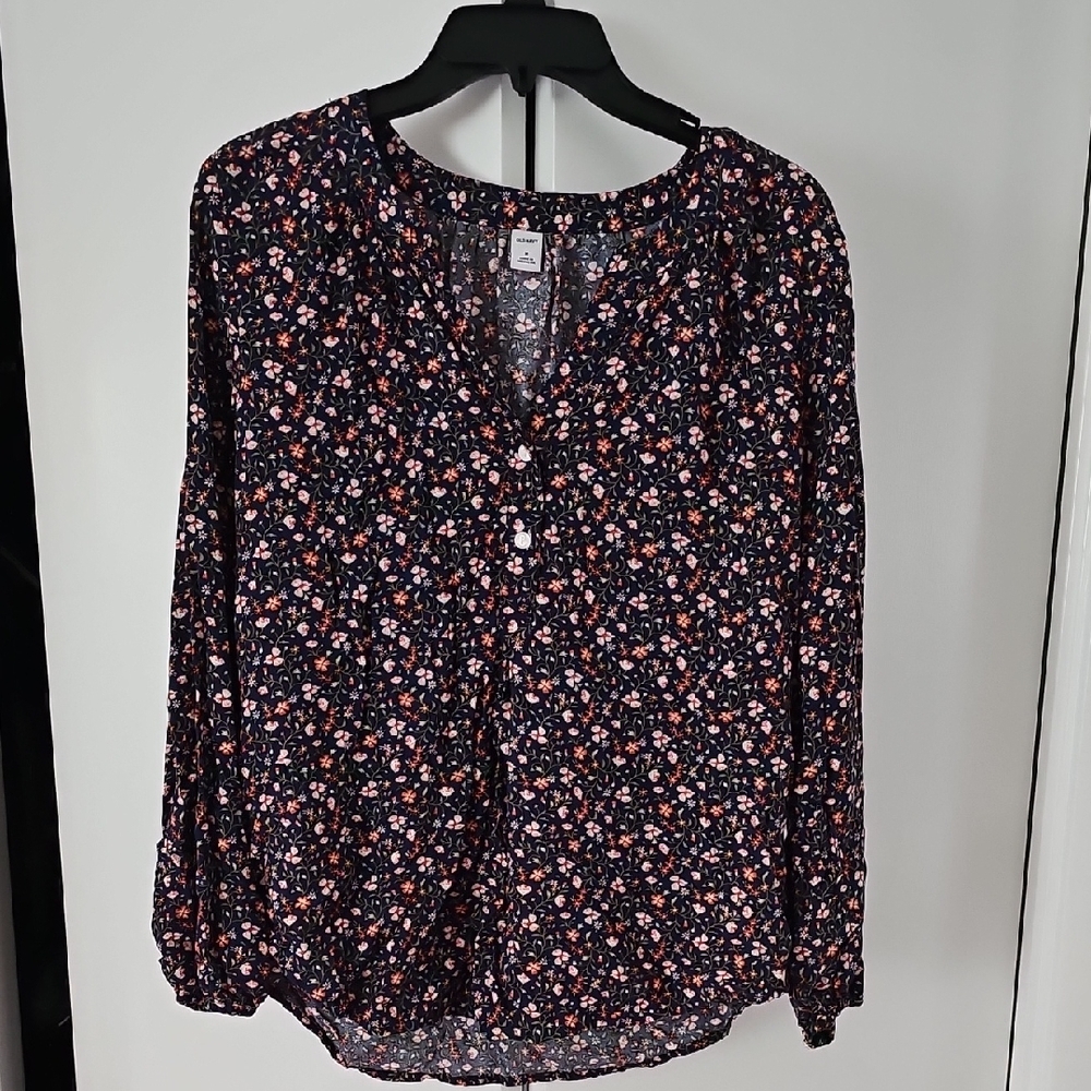 Old Navy Multicolor Floral Blouse